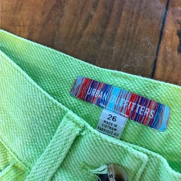 Urban Outfitters Lime Green Wide-Leg Pants - Picture 6 of 8